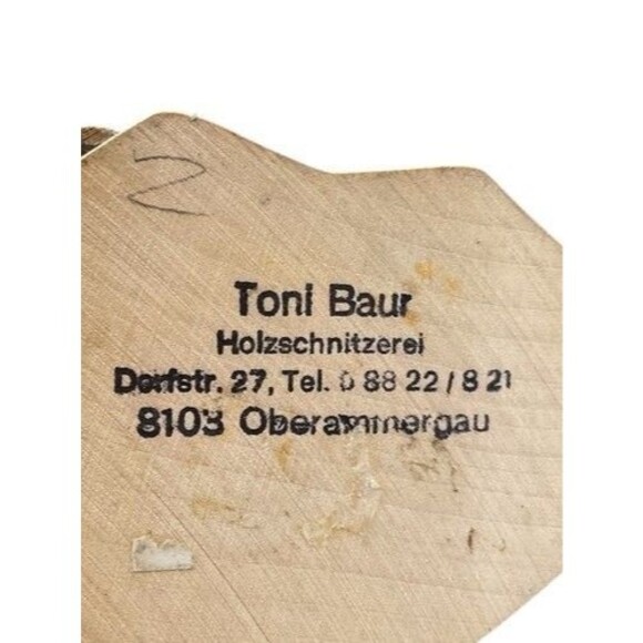 VTG 70s Toni Baur Wood Carving Arzt Mit Großer Spritze Old School Doctor 6" - Picture 2 of 13